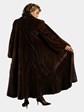 Woman's Mahogany Female Mink Fur Directional Coat