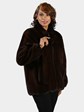 Woman's Mahogany Mink Fur Jacket