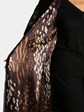 Woman's Animal Print Sculptured Mink Fur Coat