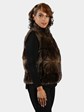 Woman's Sculptured Sable Fur Vest