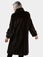 Woman's Mahogany Female Mink Fur Coat