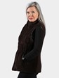 Woman's Brown Rex Rabbit Fur Vest