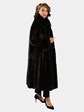 Woman's Plus Size Deep Mahogany Female Mink Fur Coat