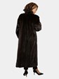 Woman's Mahogany Cord Cut Mink Fur Coat