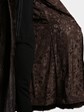 Woman's Mahogany Cord Cut Mink Fur Coat