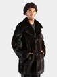 Man's Deepest Mahogany Mink Fur Stroller