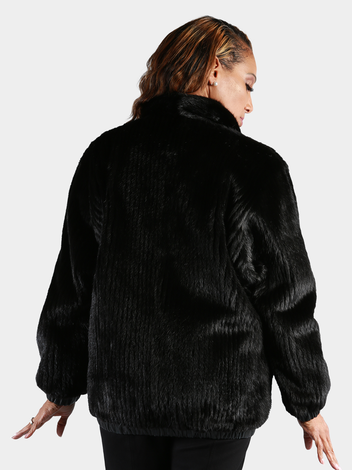 Ranch Mink Fur Cord Cut Jacket (Reversible) - Estate Furs