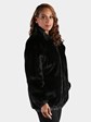 Men's Ranch Mink Fur Cord Cut Jacket Reversing to Leather