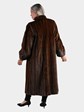 Woman's Mahogany Female Mink Fur Coat