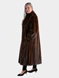 Woman's Mahogany Female Mink Fur Coat