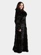 Woman's Vintage Black Dyed Sable Fur Coat