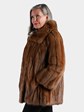 Woman's Natural Sable Fur Stroller