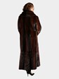 Woman's Plus Size Burnt Amber Mink Fur Coat