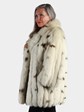 Woman's Lynx Dyed Fox Fur Jacket