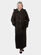 Woman's Dark Brown Shearling Lamb Fur Coat