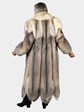 Woman's Natural Crystal Fox Fur Coat