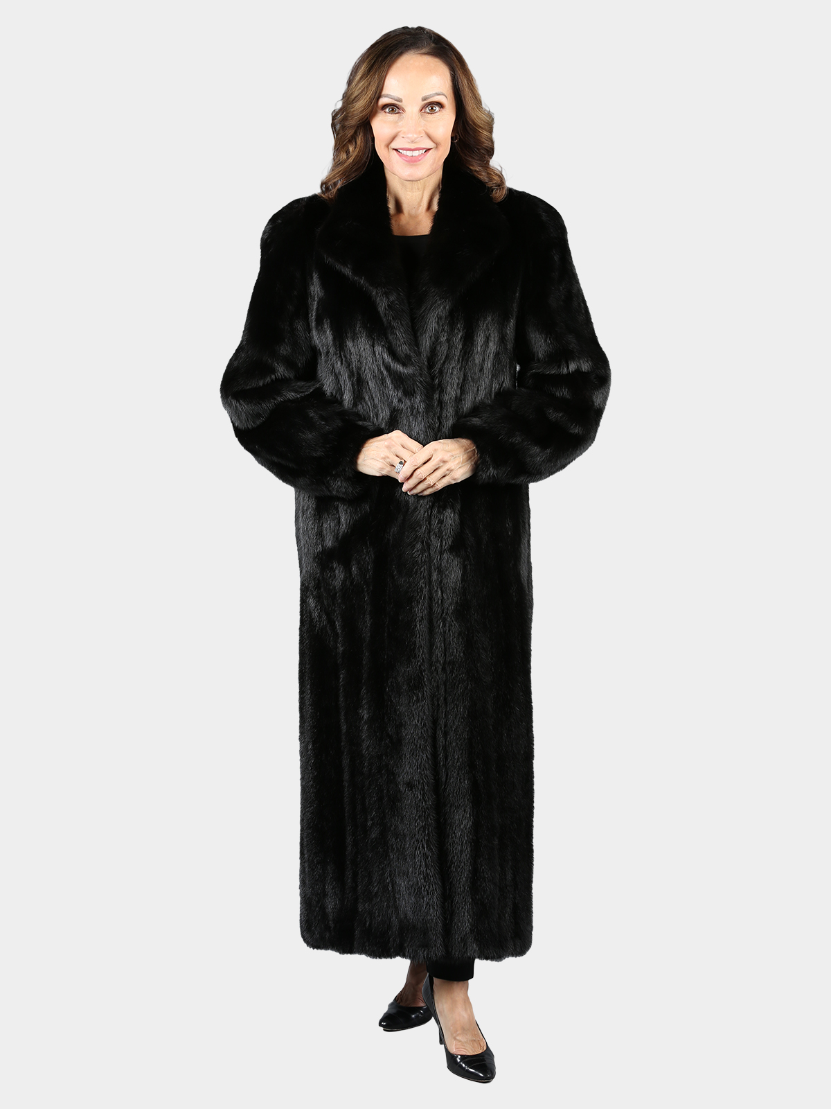 Woman's Natural Ranch Mink Fur Coat