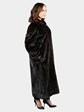 Woman's Natural Deep Mahogany Female Mink Fur Coat