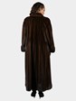 Woman's Guy Laroche Mahogany Female Mink Fur Coat