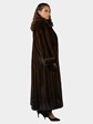 Woman's Guy Laroche Mahogany Female Mink Fur Coat