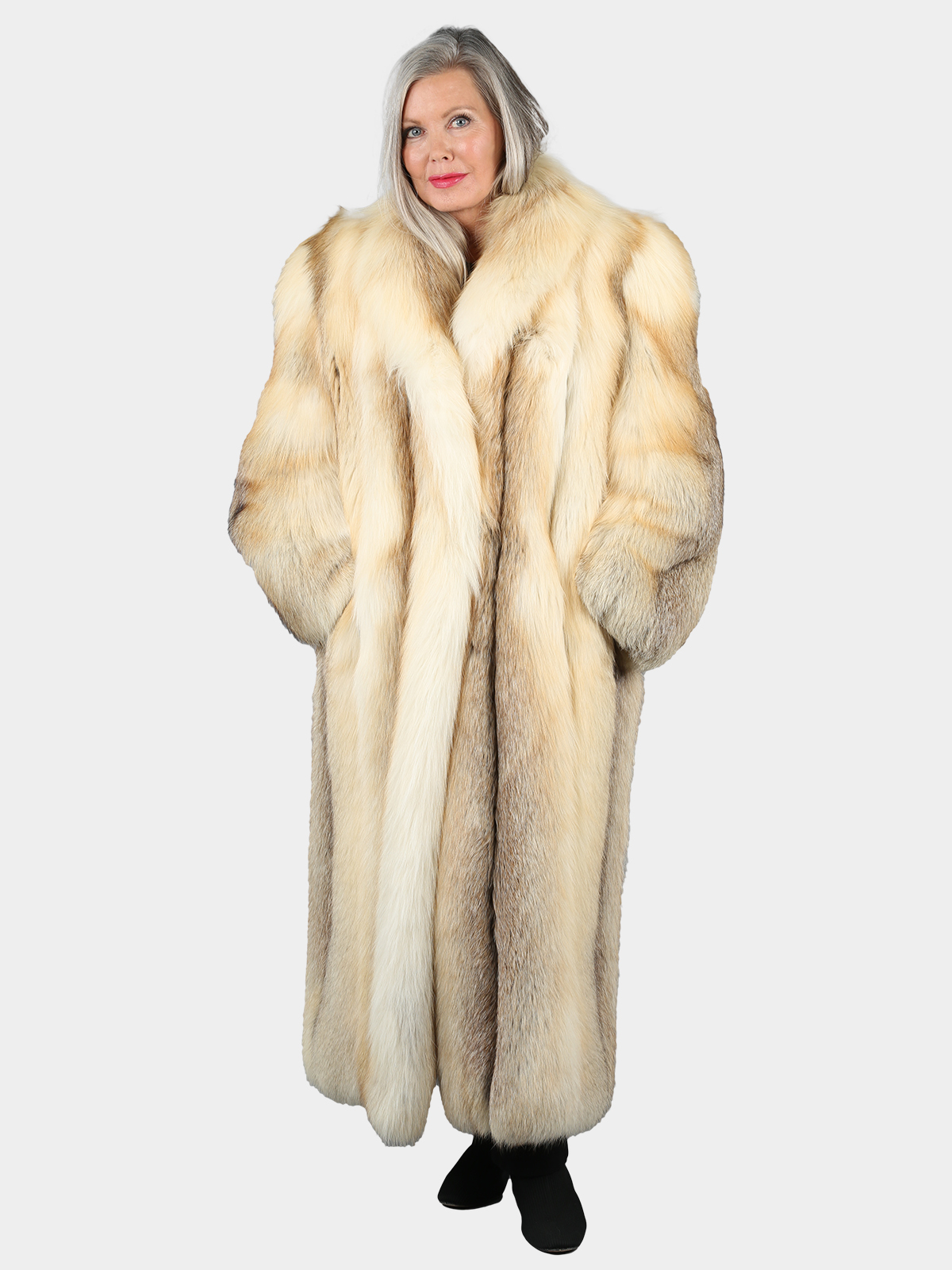 Woman's Natural Golden Isle Fox Fur Coat