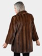 Woman's Mahogany Female Mink Fur Stroller