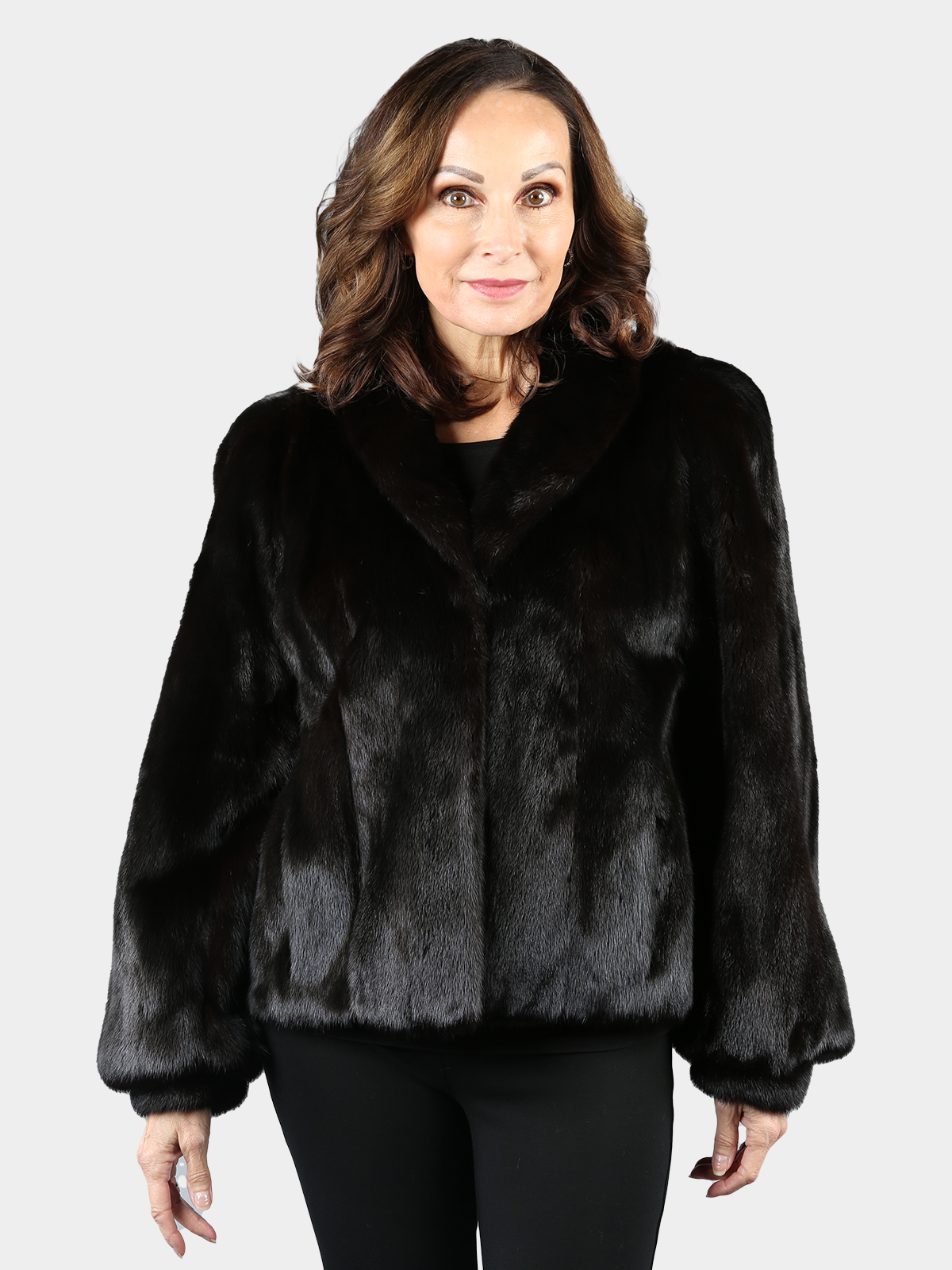 Woman's Natural Ranch Female Mink Fur Jacket