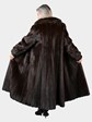 Woman's Natural Mahogany Female Mink Fur Coat