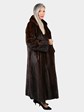 Woman's Natural Mahogany Female Mink Fur Coat