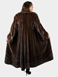 Woman's Natural Mahogany Female Mink Fur Coat