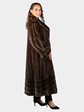 Woman's Natural Mahogany Female Mink Fur Coat