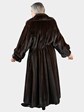Woman's Natural Mahogany Female Mink Fur Coat by Geoffrey Beene