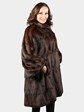 Woman's Vintage Natural Brown Squirrel Fur 3/4 Coat by Fendi