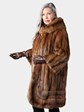 Woman's Vintage Natural Sable 7/8 Fur Coat