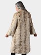 Woman's Bleached Mahogany Sculptured Mink Fur Coat
