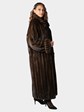 Scaasis Woman's Mahogany Female Mink Fur Coat