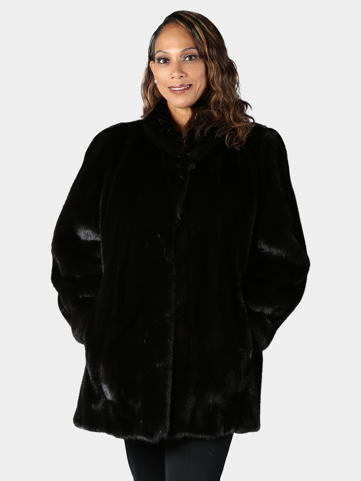 Woman's Plus Size Ranch Female Mink Fur Stroller