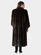 Woman's Natural Mahogany Female Mink Fur Coat