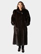 Woman's Natural Mahogany Female Mink Fur Coat