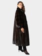 Woman's Natural Mahogany Female Mink Fur Coat