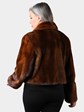 Woman's Whiskey Female Mink Fur Bolero Jacket