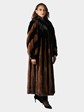 Woman's Natural Ranch and Lunaraine Mink Fur Coat
