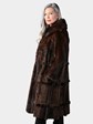 Woman's Mahogany and Broadtail Lamb Fur Coat