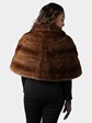 Woman's Vintage Mahogany Female Mink Fur Stole