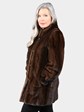 Woman's Natural Mahogany Female Mink Fur Jacket