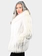Woman's Shadow Fox Fur Jacket