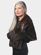 Woman's Natural Brown Squirrel Fur Stole