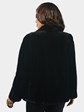 Woman's Dyed Black Sheared Mink Fur Jacket by Louis Feraud