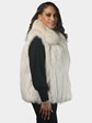 Woman's Blush Fox Fur Vest