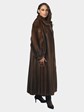 Woman's Plus Size Natural Demi Buff Female Mink Fur Coat